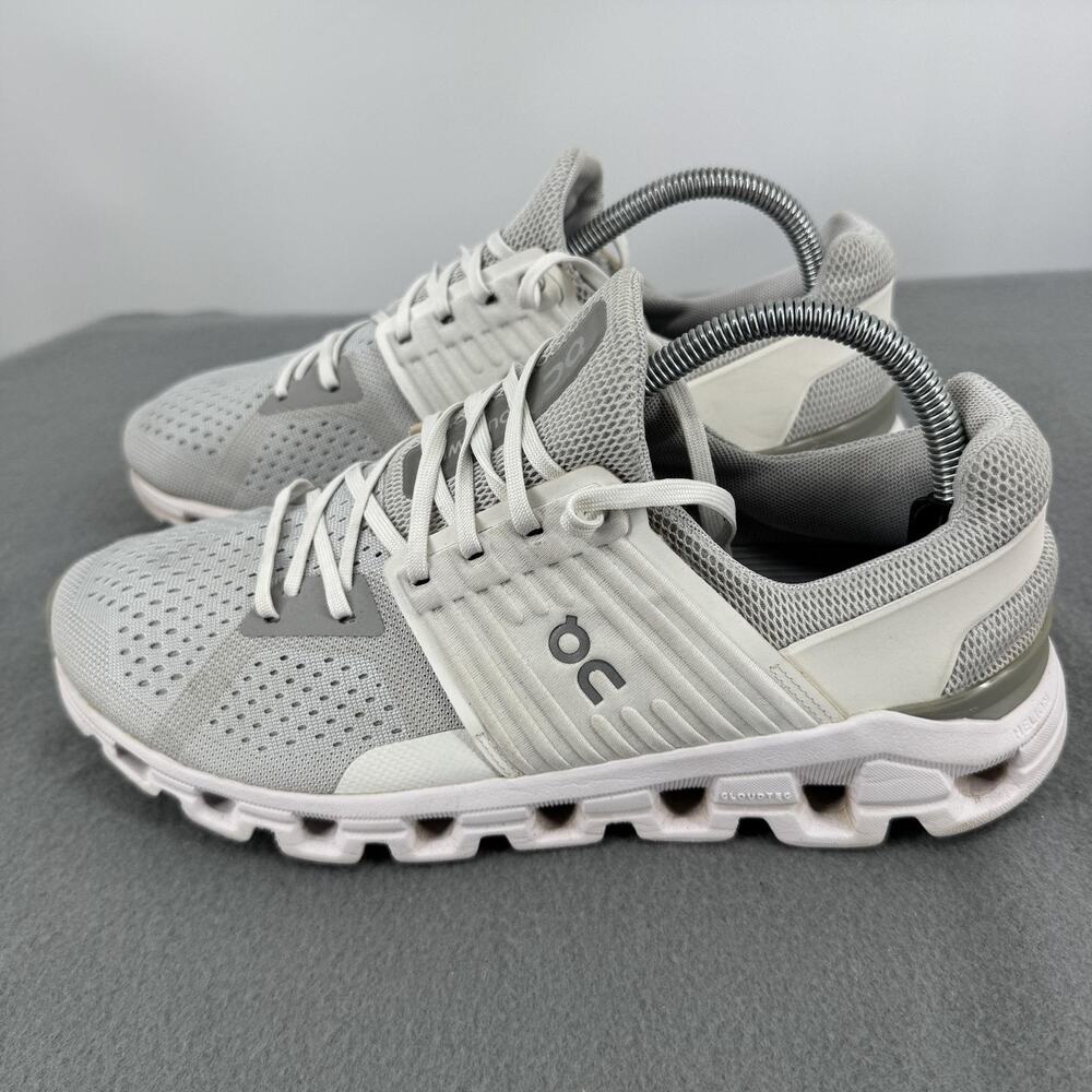 On Cloudswift Womens 10 Glacier White Gray CloudTec Running Shoes 41.99579